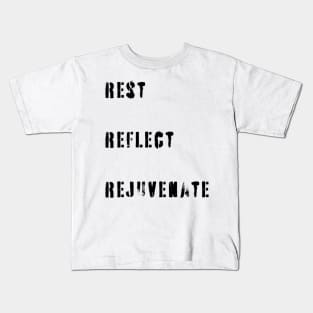 Rest, Recharge, Revive: Self-Care Delights for Mind and Machine Kids T-Shirt